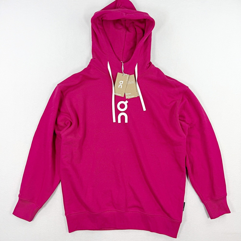 On Club Hoodie Size S Mens Grenadine Pink NEW